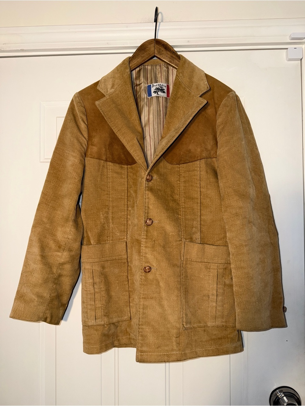 Vintage- Brad Whitney Tan Corduroy Western Men's Jacket